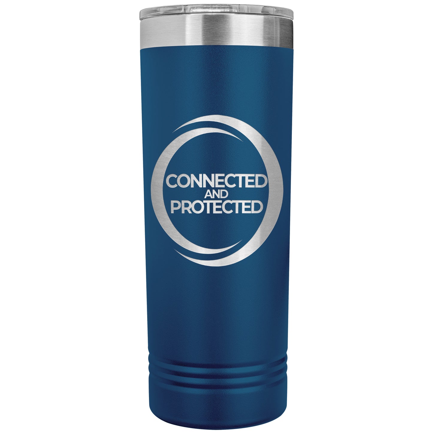 Connected And Protected-22oz Skinny Tumbler