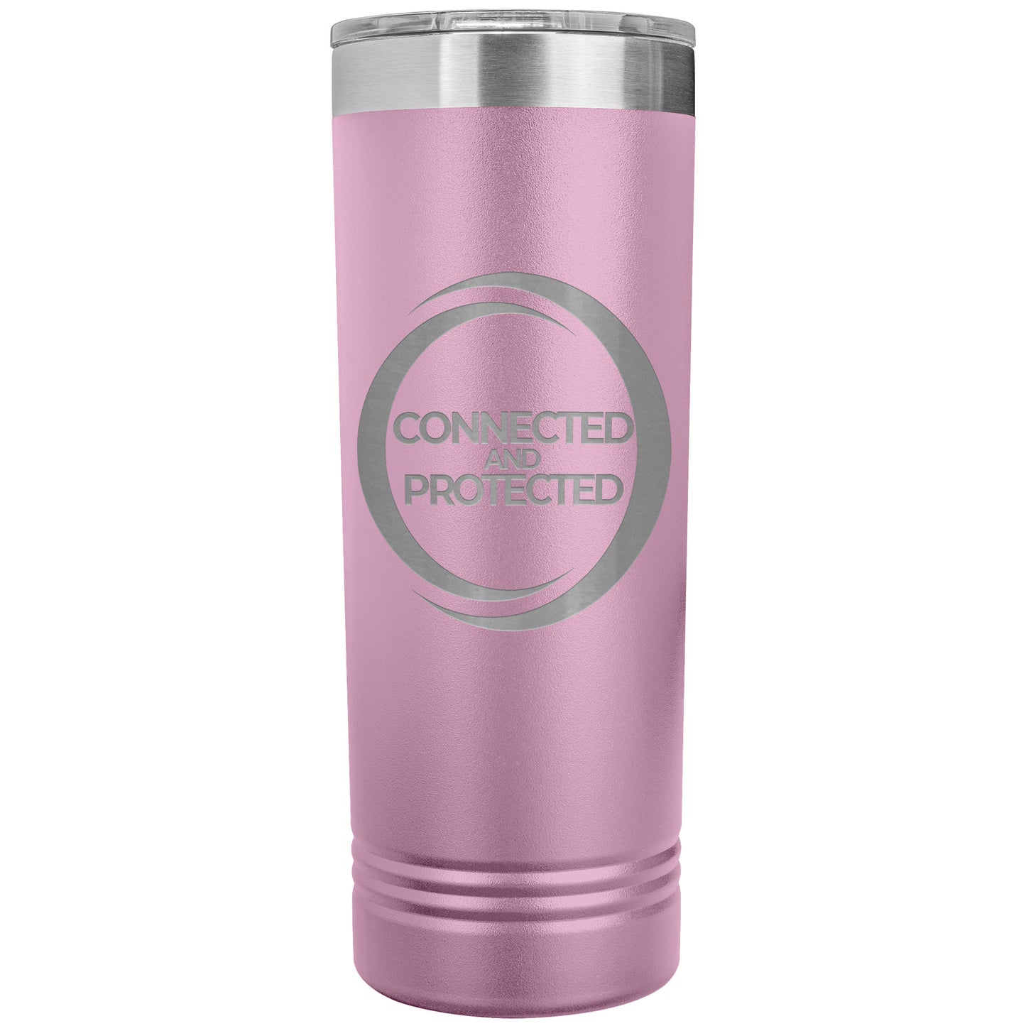 Connected And Protected-22oz Skinny Tumbler