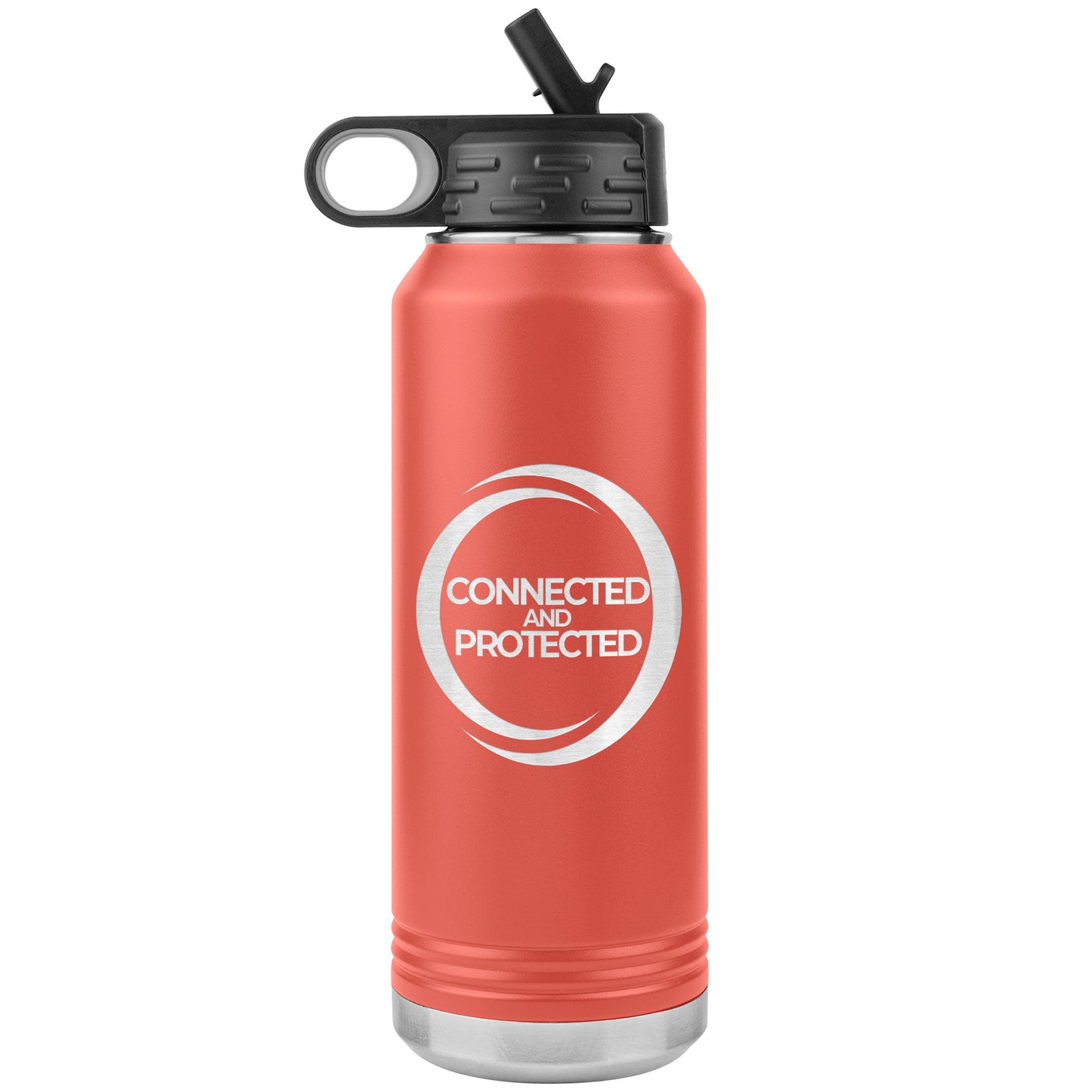 Connected And Protected-32oz Water Bottle Insulated