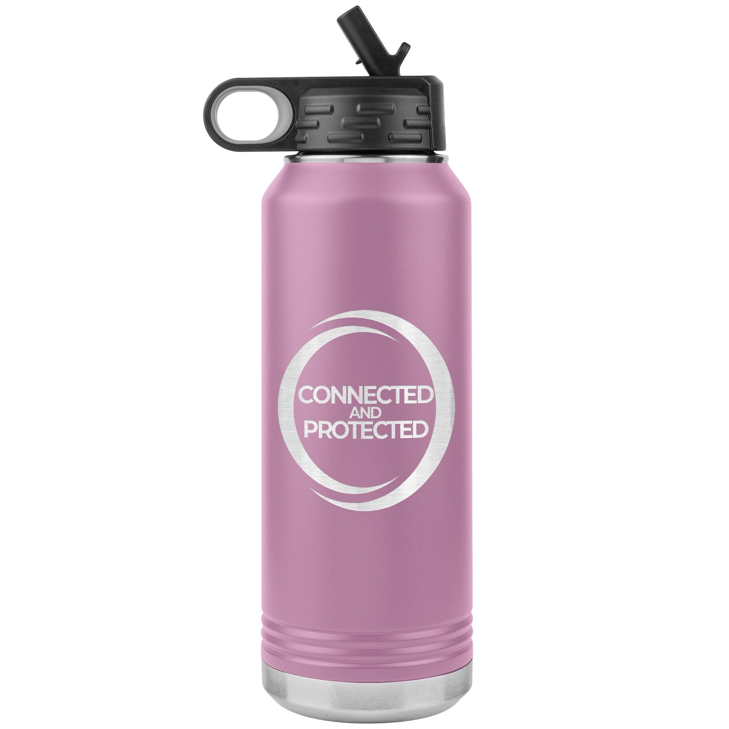 Connected And Protected-32oz Water Bottle Insulated