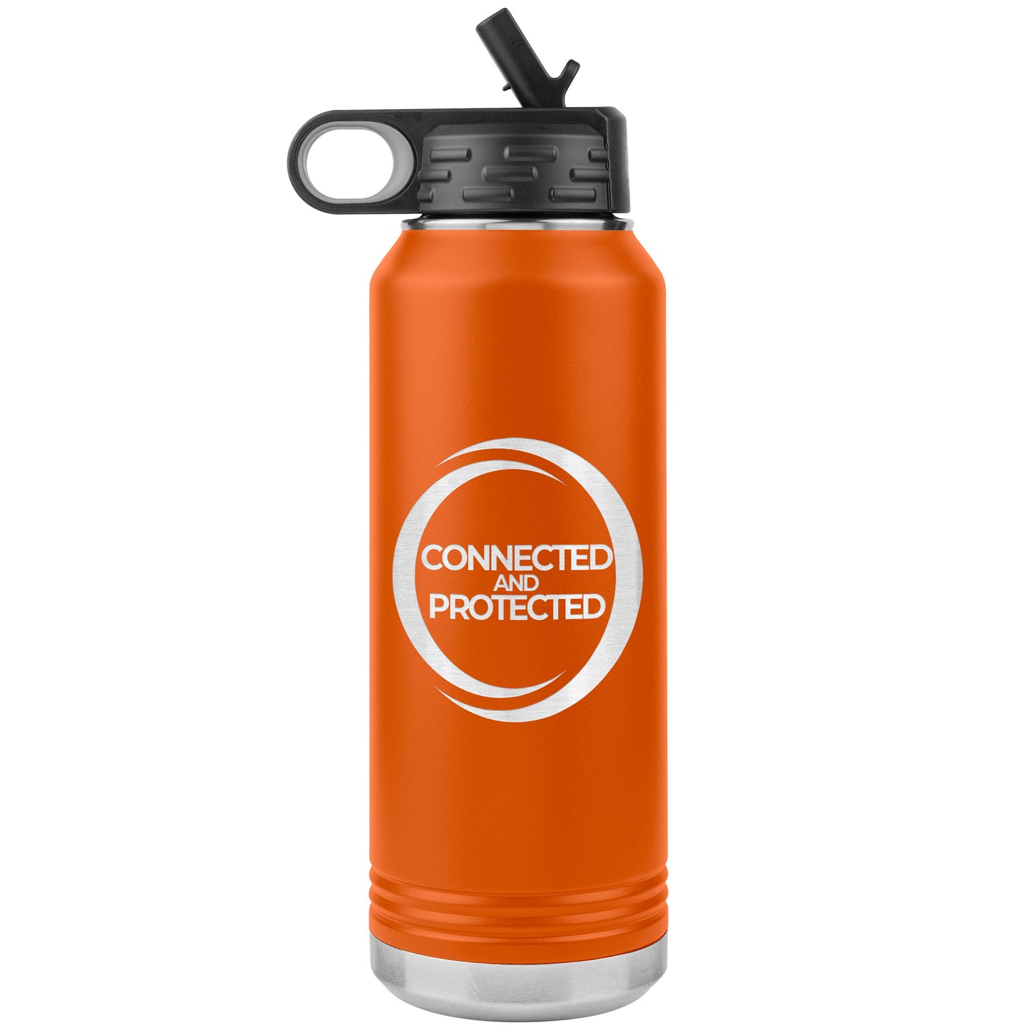 Connected And Protected-32oz Water Bottle Insulated