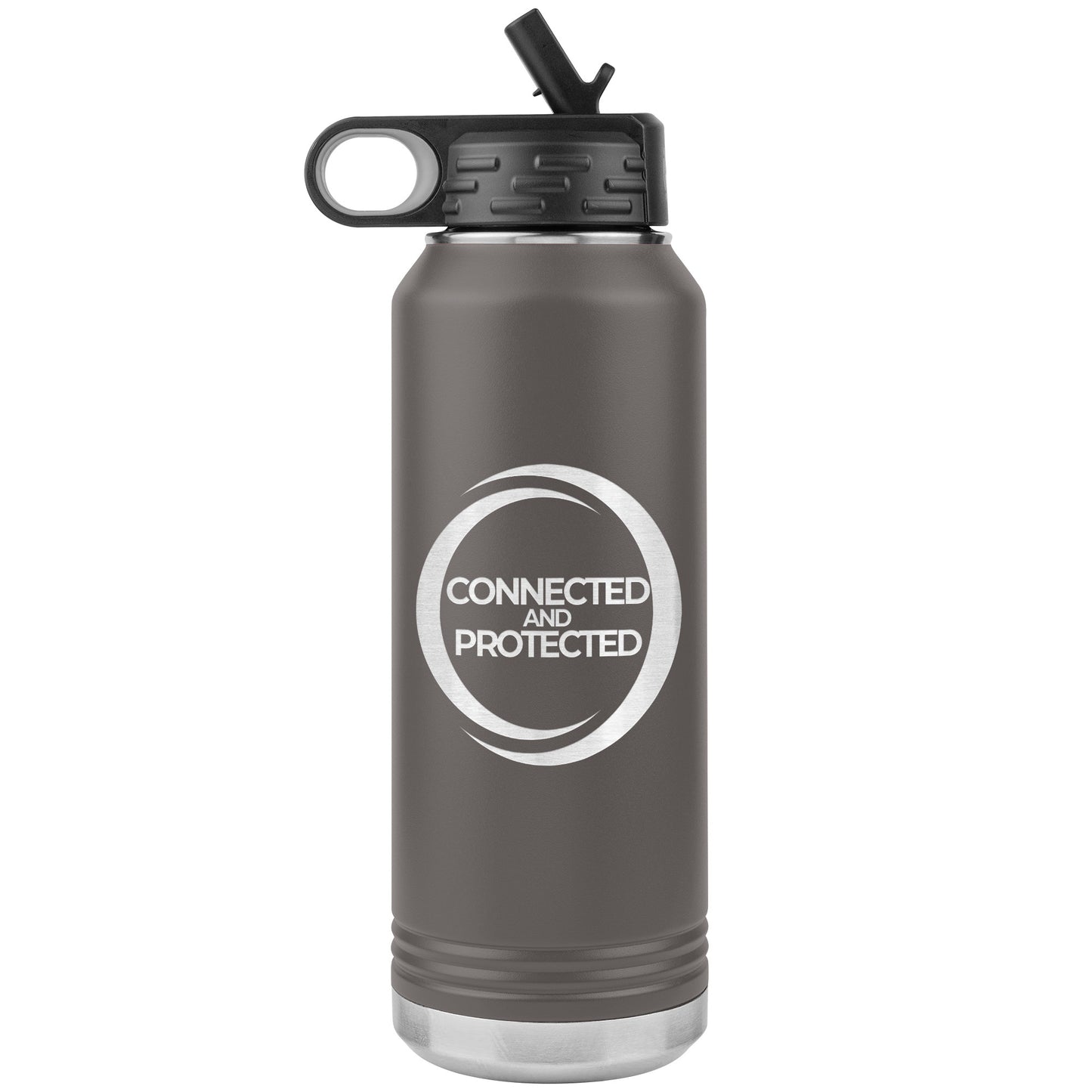Connected And Protected-32oz Water Bottle Insulated