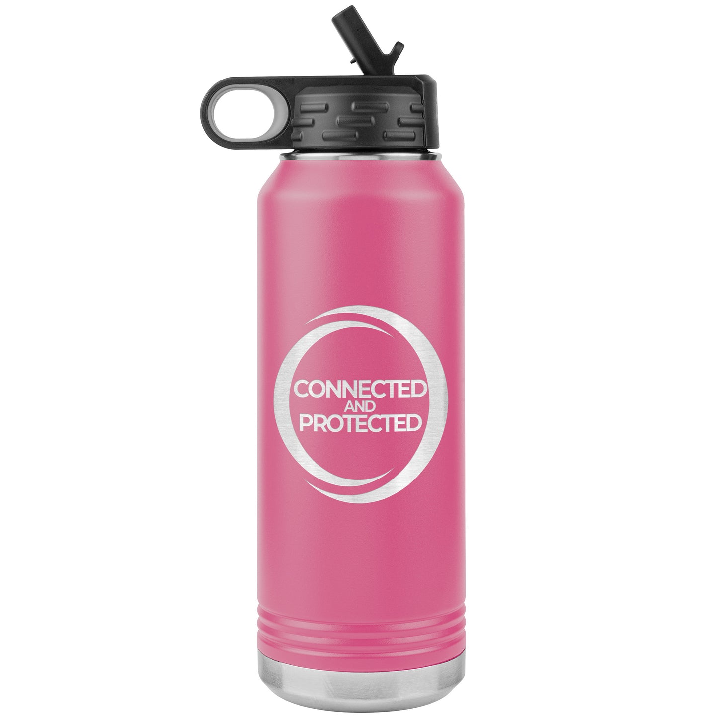 Connected And Protected-32oz Water Bottle Insulated