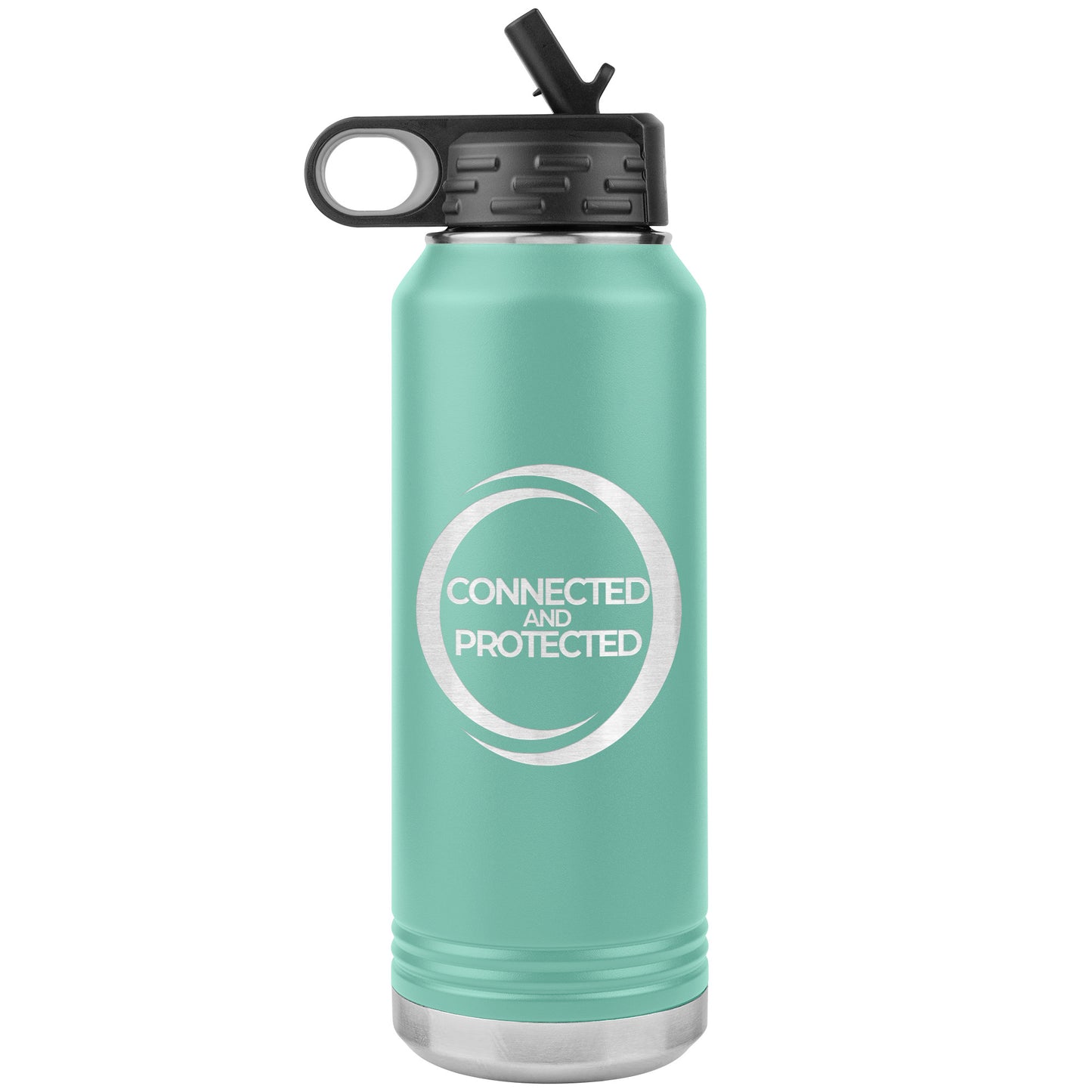 Connected And Protected-32oz Water Bottle Insulated