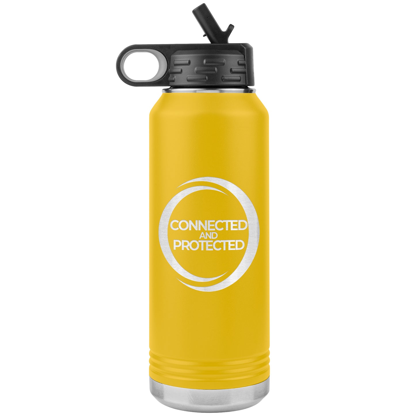 Connected And Protected-32oz Water Bottle Insulated