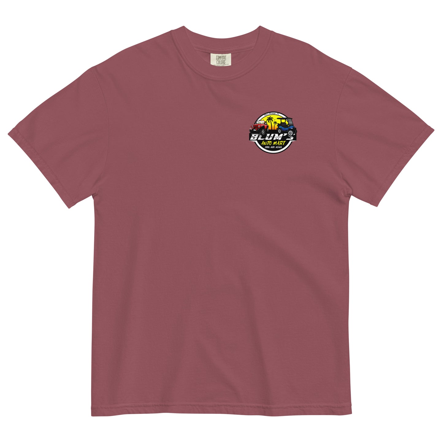 Blum's 2 Logo-Men’s garment-dyed heavyweight t-shirt
