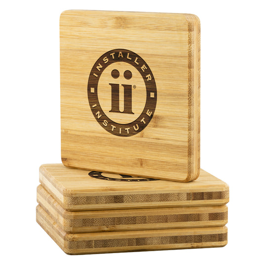 Installer Institute-Bamboo Coaster - 4pc
