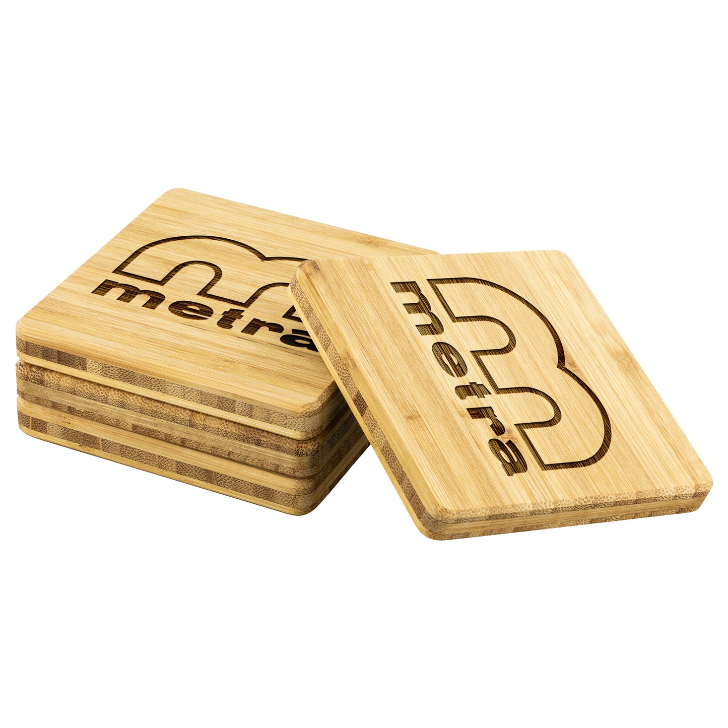 Metra 80’s Installers Choice-Bamboo Coaster - 4pc