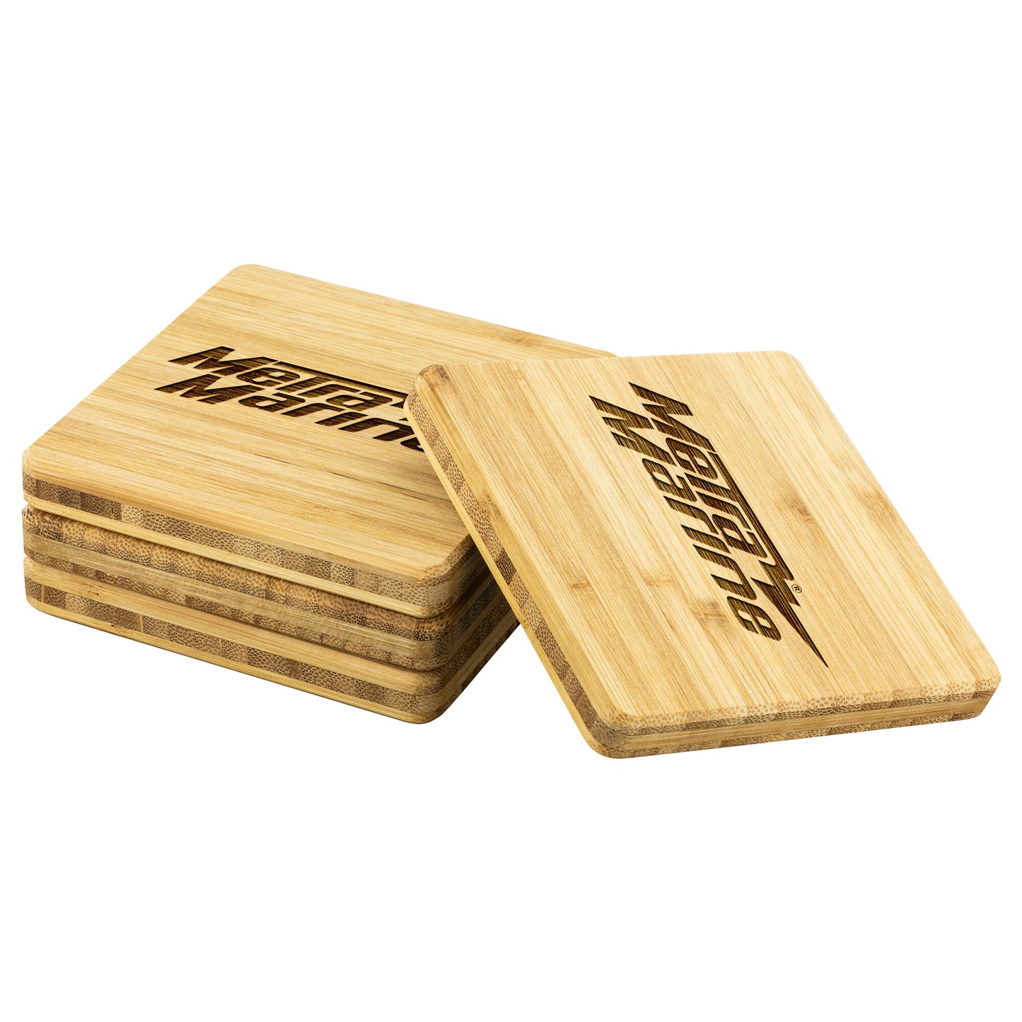 Metra Marine-Bamboo Coaster - 4pc