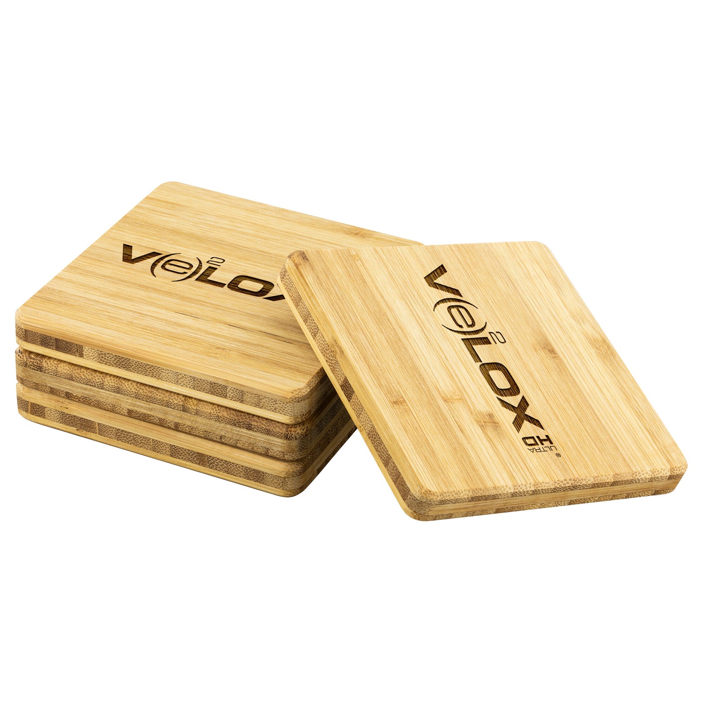 Velox-Bamboo Coaster - 4pc