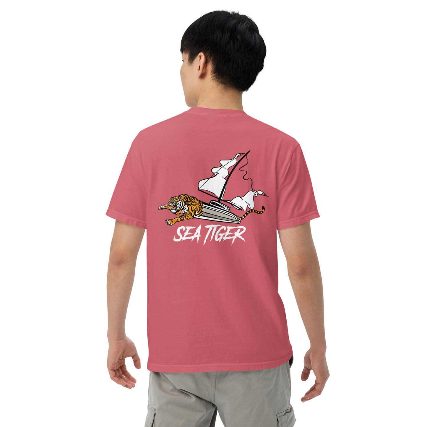 Sea Tiger-Men’s garment-dyed heavyweight t-shirt