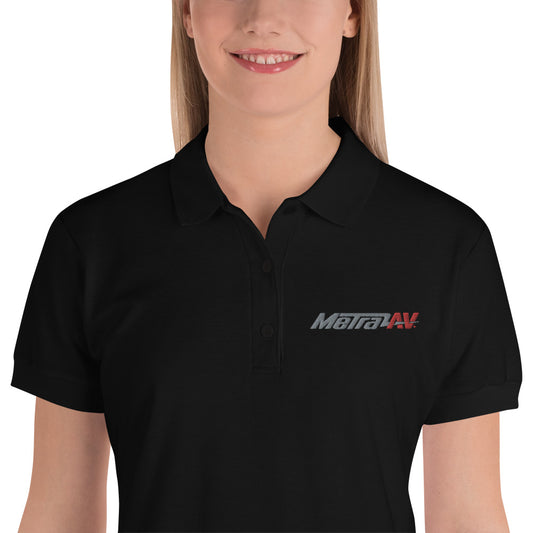 MetraAV-Embroidered Women's Polo Shirt