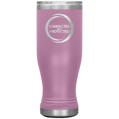 Connected And Protected-20oz BOHO Insulated Tumbler