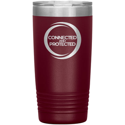 Connected And Protected-20oz Insulated Tumbler