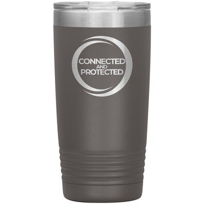 Connected And Protected-20oz Insulated Tumbler
