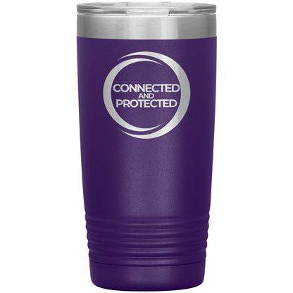 Connected And Protected-20oz Insulated Tumbler