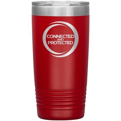 Connected And Protected-20oz Insulated Tumbler