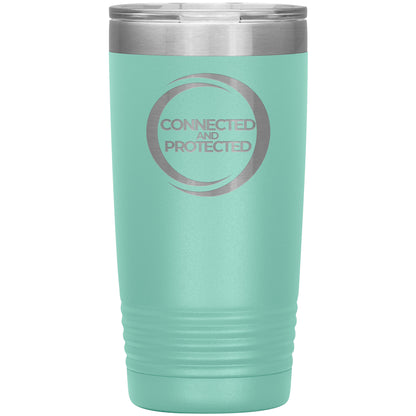 Connected And Protected-20oz Insulated Tumbler