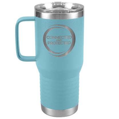 Connected And Protected-20oz Travel Tumbler