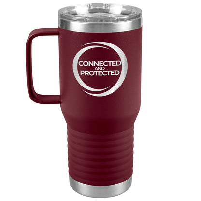Connected And Protected-20oz Travel Tumbler