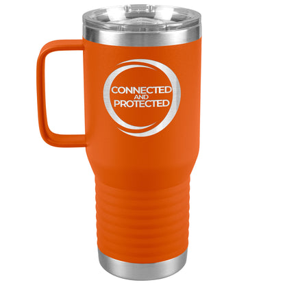 Connected And Protected-20oz Travel Tumbler