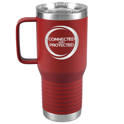 Connected And Protected-20oz Travel Tumbler