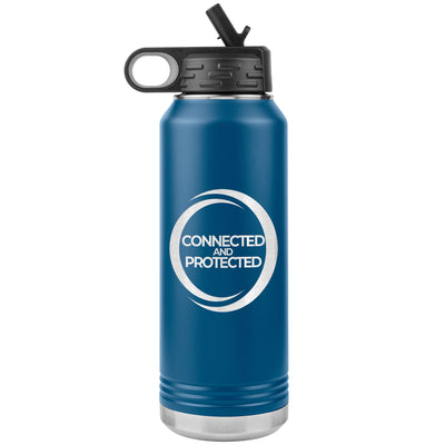 Connected And Protected-32oz Water Bottle Insulated