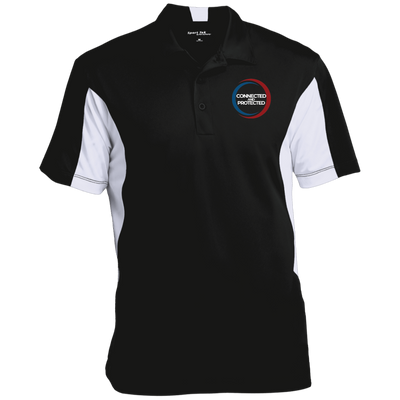 Connected And Protected-Men's Colorblock Performance Polo