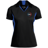 Connected And Protected-Ladies' Colorblock Performance Polo