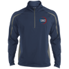 Connected And Protected-Men's Sport Wicking Colorblock 1/2 Zip