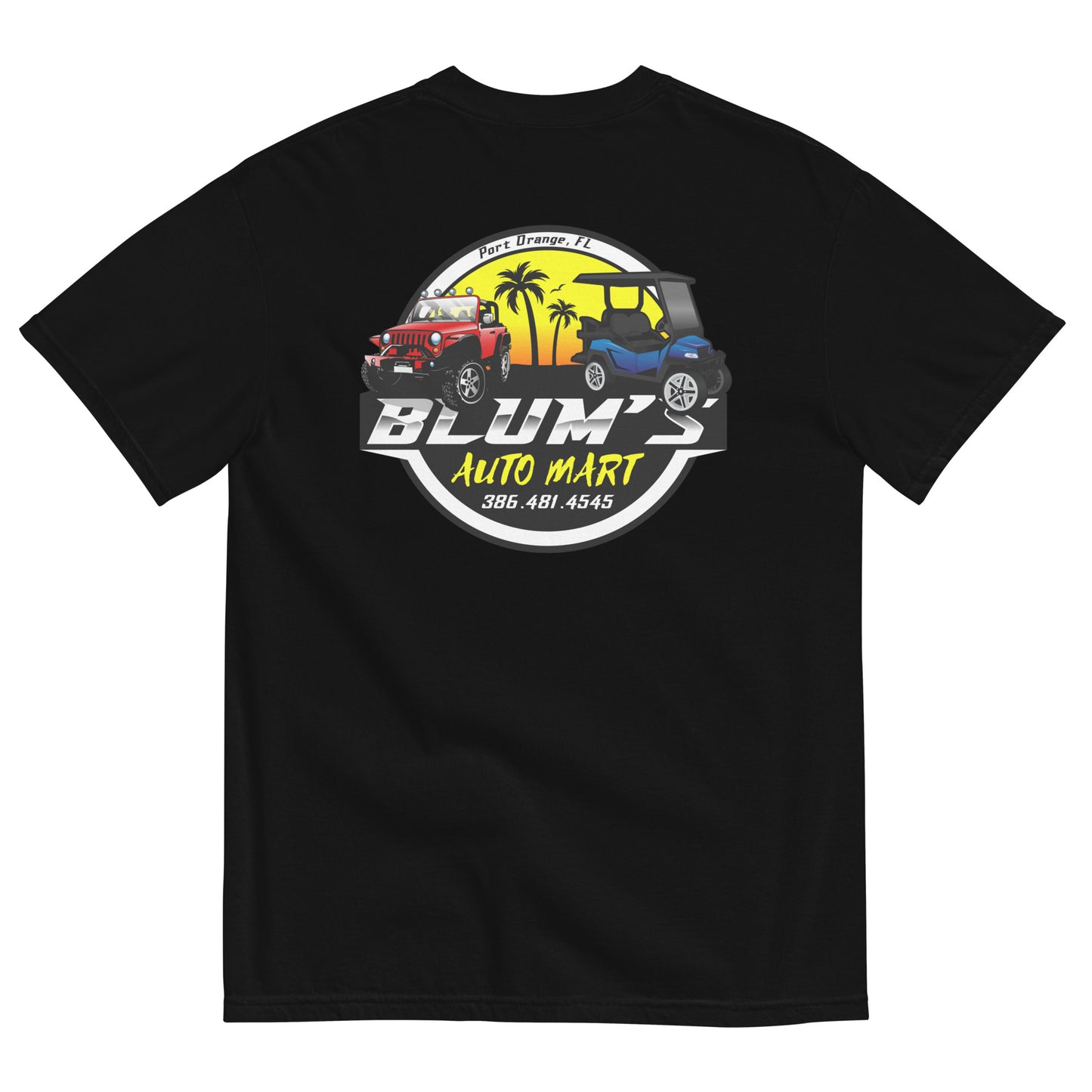 Blums 2 Logo-Men’s garment-dyed heavyweight t-shirt