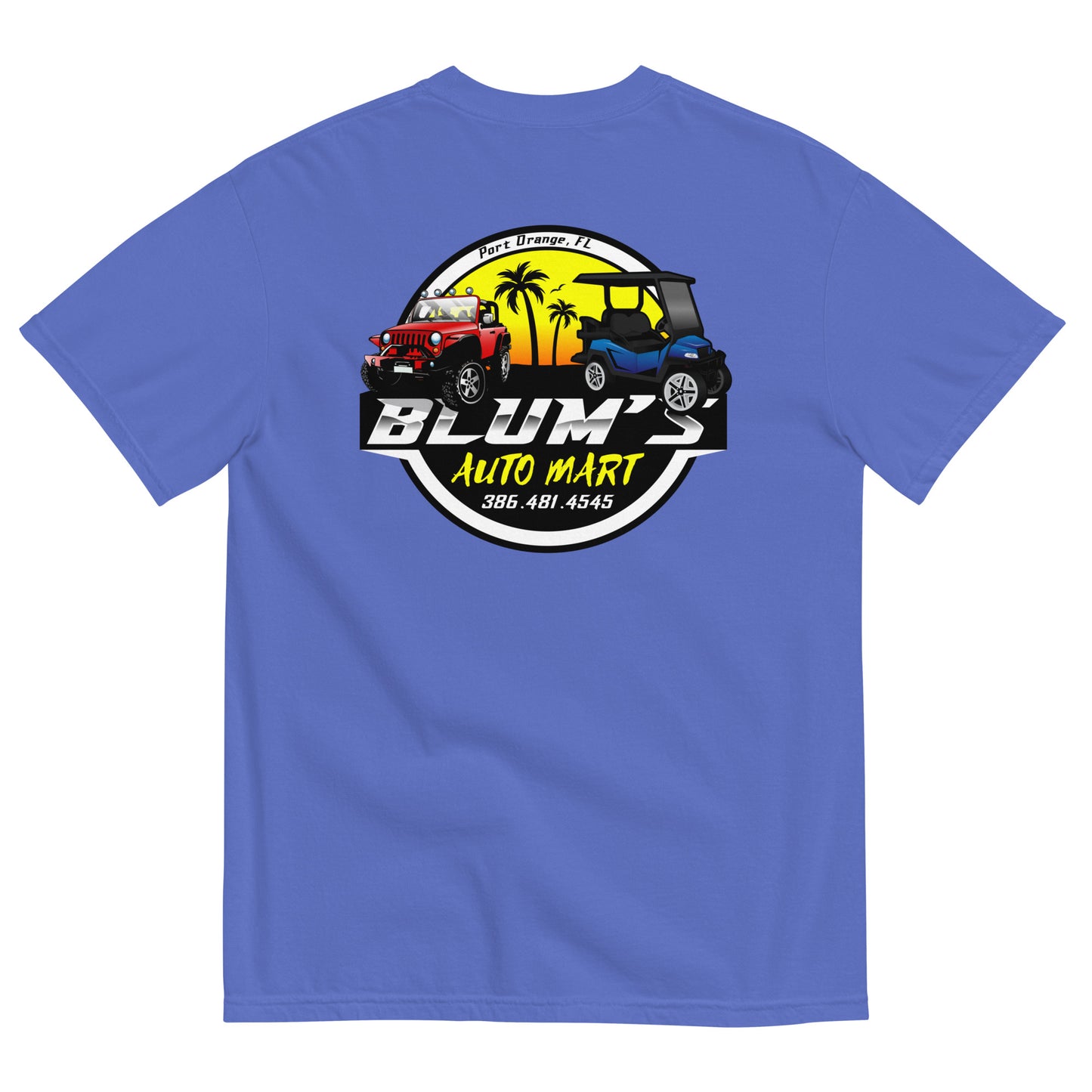 Blums 2 Logo-Men’s garment-dyed heavyweight t-shirt