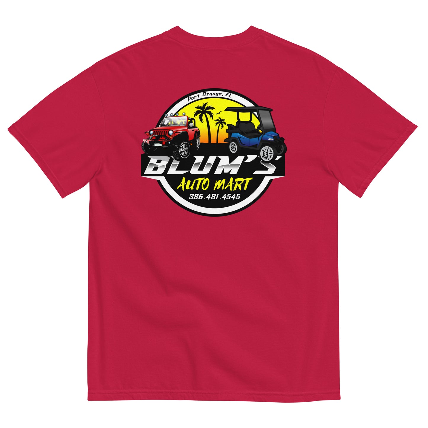 Blums 2 Logo-Men’s garment-dyed heavyweight t-shirt