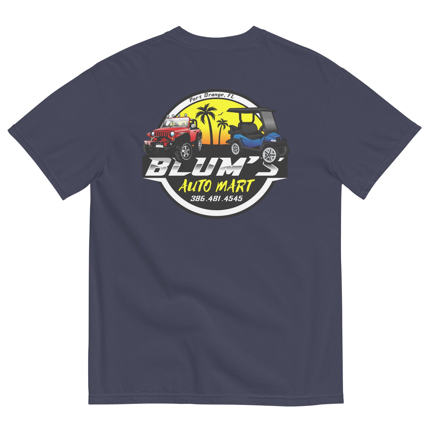 Blums 2 Logo-Men’s garment-dyed heavyweight t-shirt