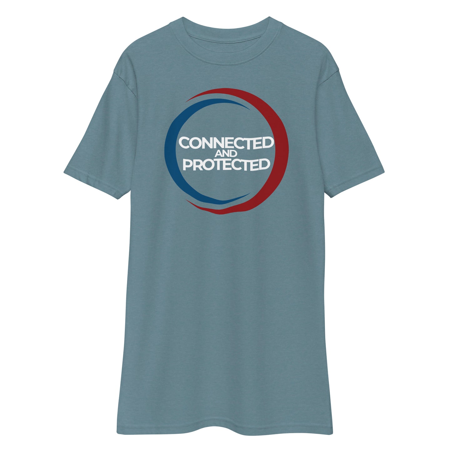 Connected And Protected-Men’s premium heavyweight tee