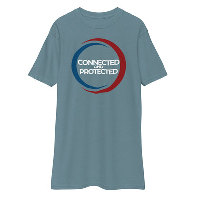 Connected And Protected-Men’s premium heavyweight tee