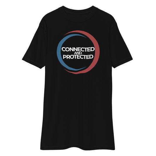 Connected And Protected-Men’s premium heavyweight tee