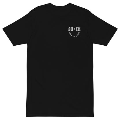 Buck In Black-Men’s premium heavyweight tee