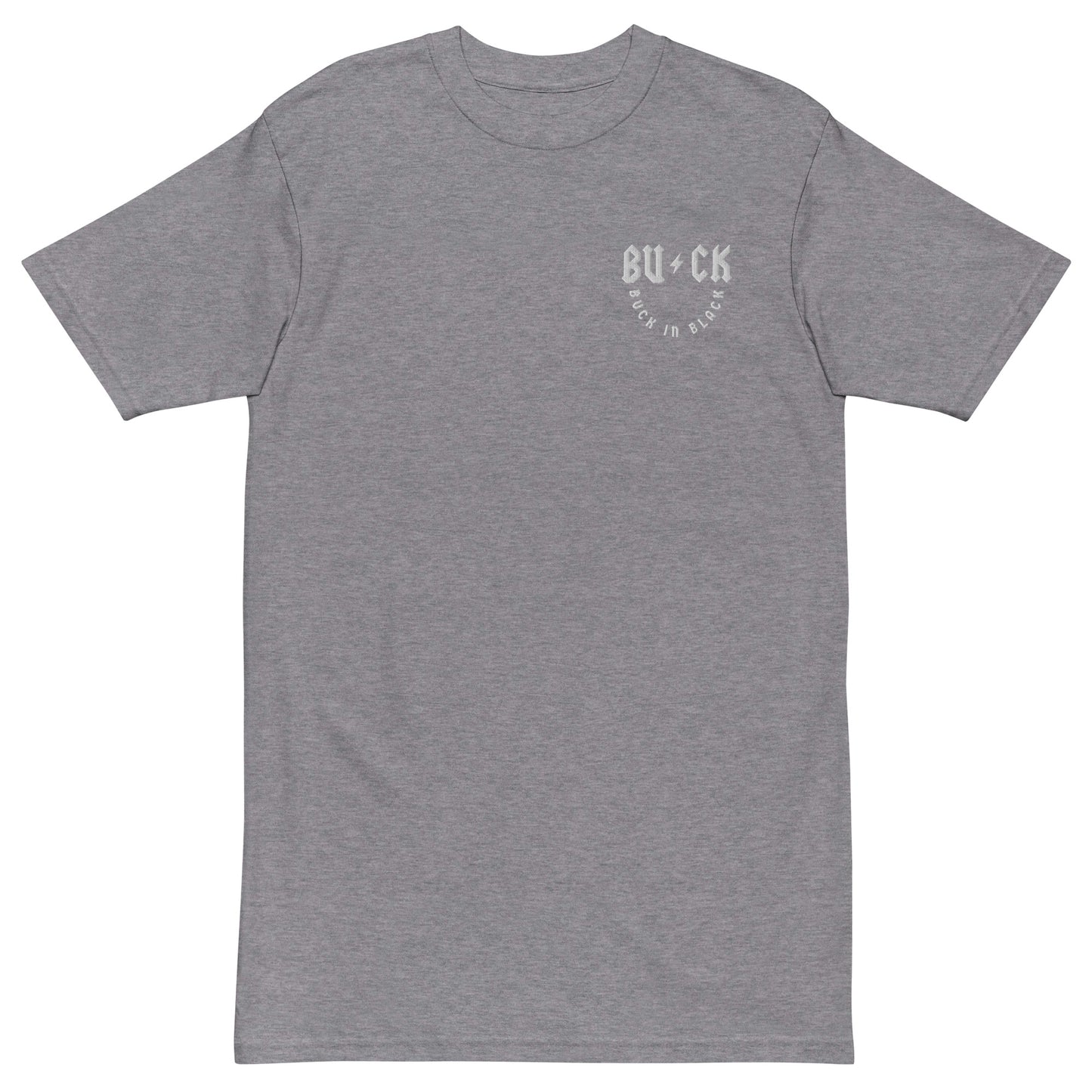 Buck In Black-Men’s premium heavyweight tee