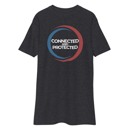 Connected And Protected-Men’s premium heavyweight tee