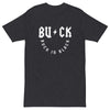 Buck In Black-Men’s premium heavyweight tee