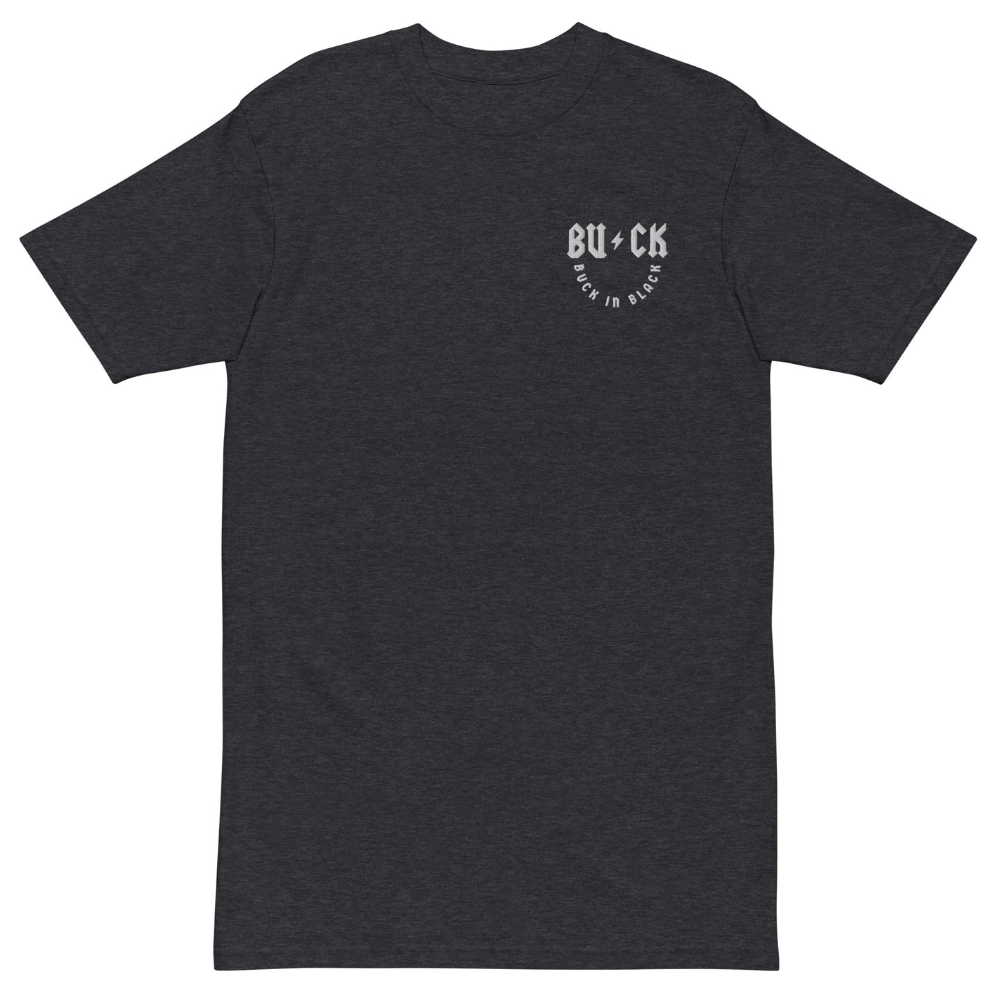 Buck In Black-Men’s premium heavyweight tee