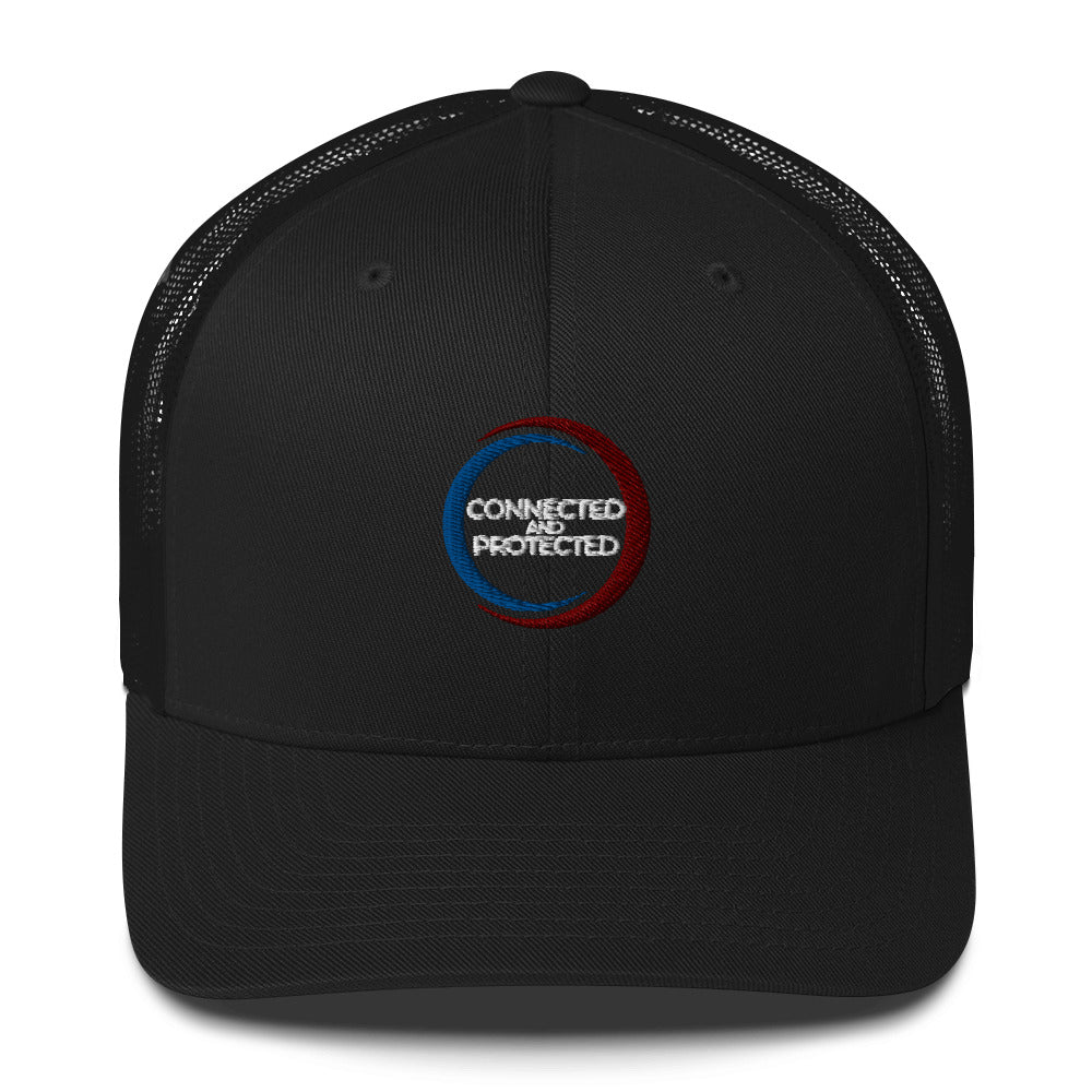 Connected And Protected-Trucker Cap