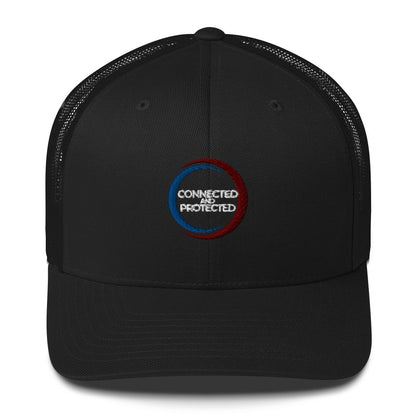 Connected And Protected-Trucker Cap