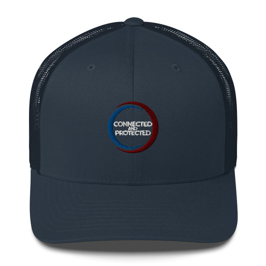 Connected And Protected-Trucker Cap