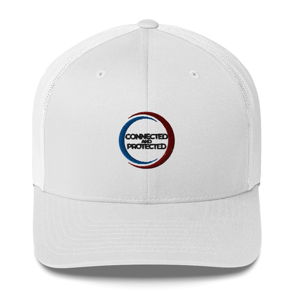 Connected And Protected-Trucker Cap