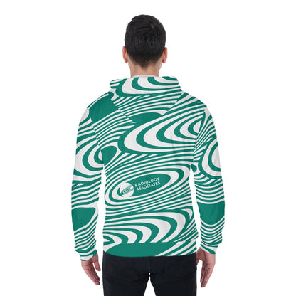 RAI-All-Over Print Zip Up Hoodie With Pocket