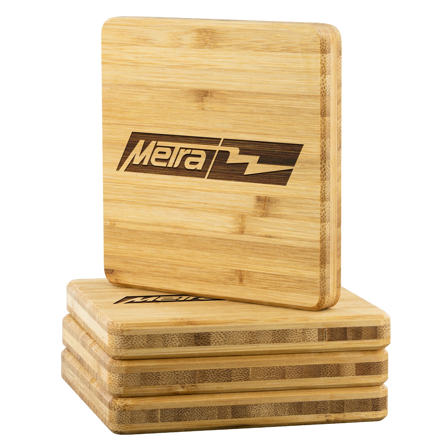 Antenna Works-Bamboo Coaster - 4pc