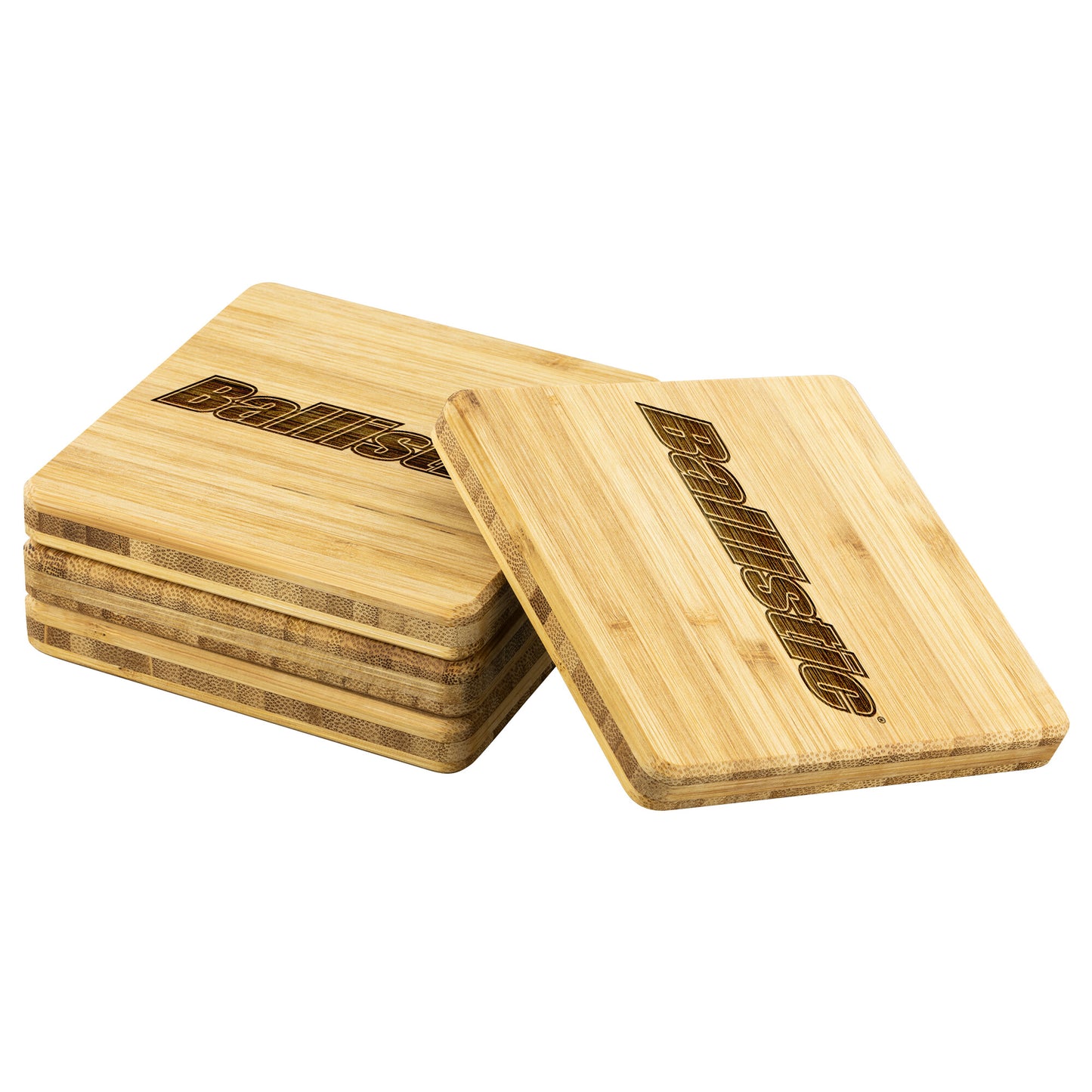 Ballistic-Bamboo Coaster - 4pc