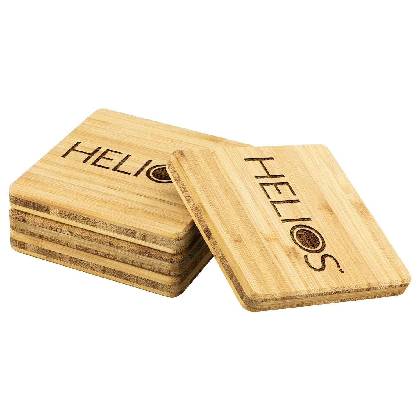 Helios-Bamboo Coaster - 4pc